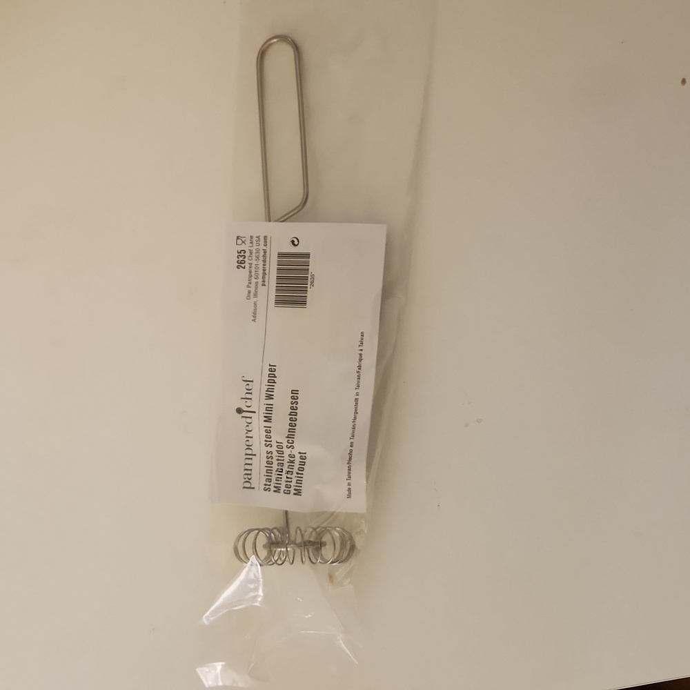 Pampered Chef Stainless Steel Mini Whipper